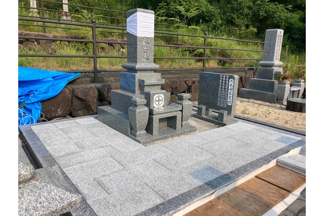 備前市 お墓建立の施工後画像
